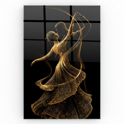 Coppia di Ballerini Quadro in Vetro Temperato