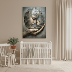 Mother's Love Glass Wall Art