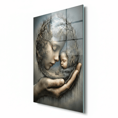 Mother's Love Glass Wall Art