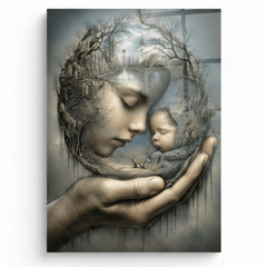 Mother's Love Glass Wall Art