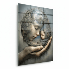 Mother's Love Glass Wall Art