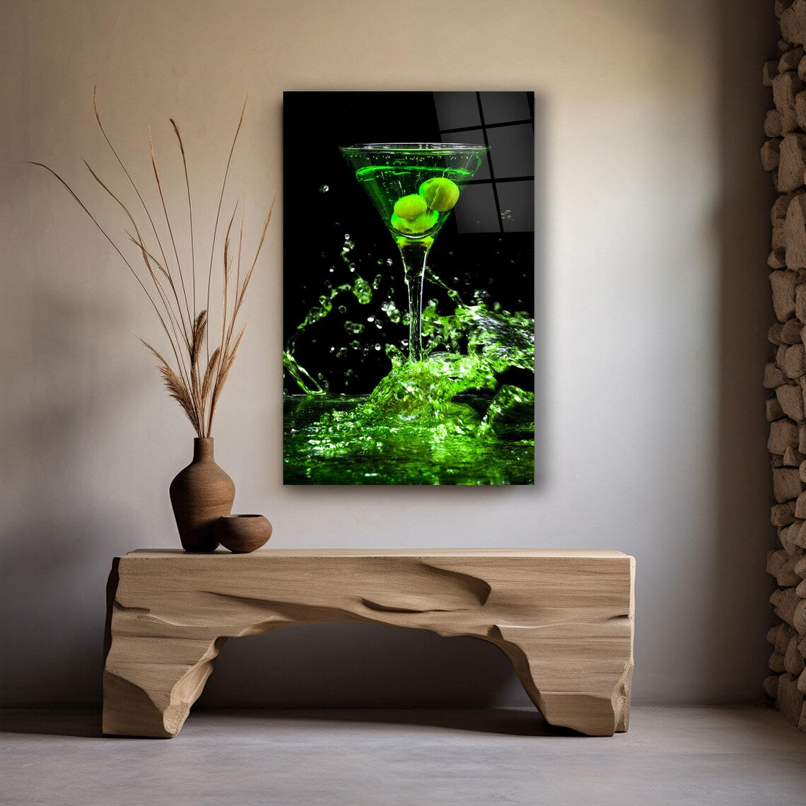 Portrait de femme en verre