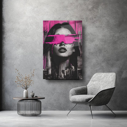 Rêve Rose Tableau en Verre Trempé