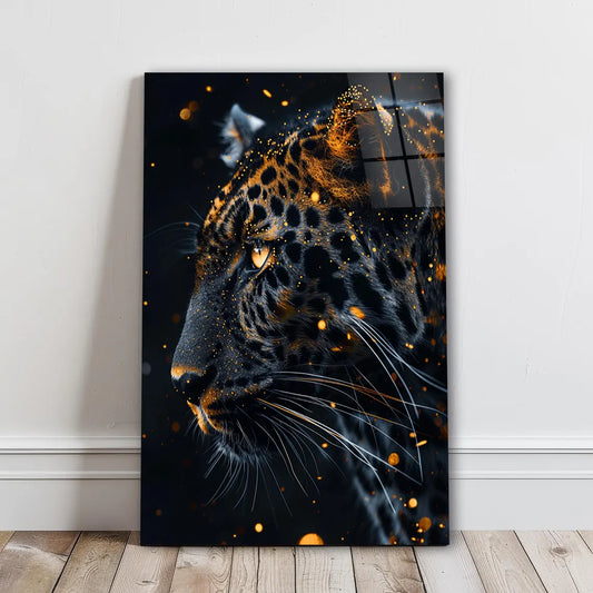 Leopard Glass Wall Art