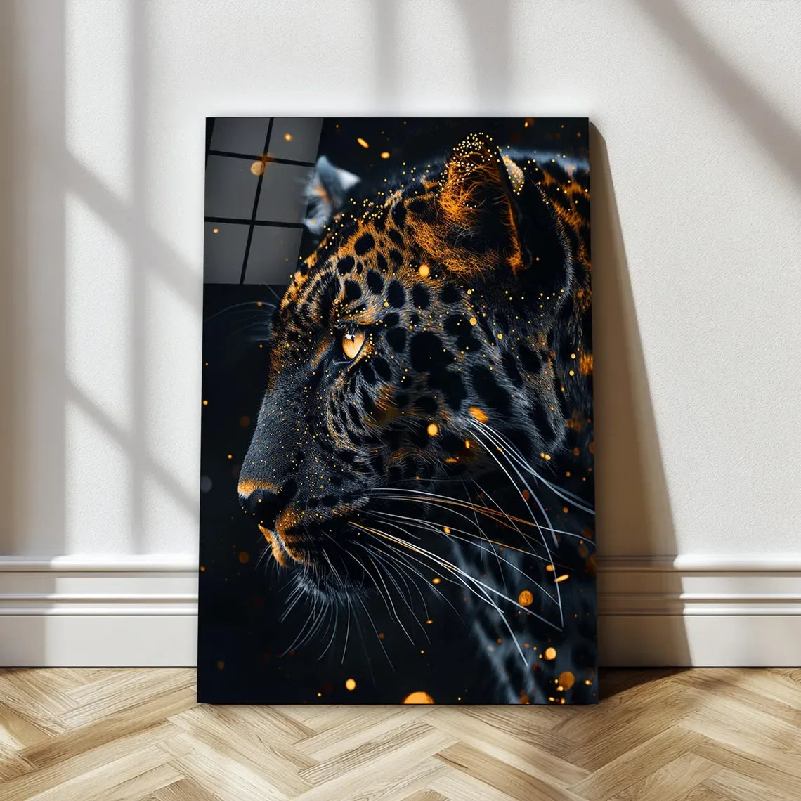 Luxury Leopard Glass Wall Art - LUXARTDECO