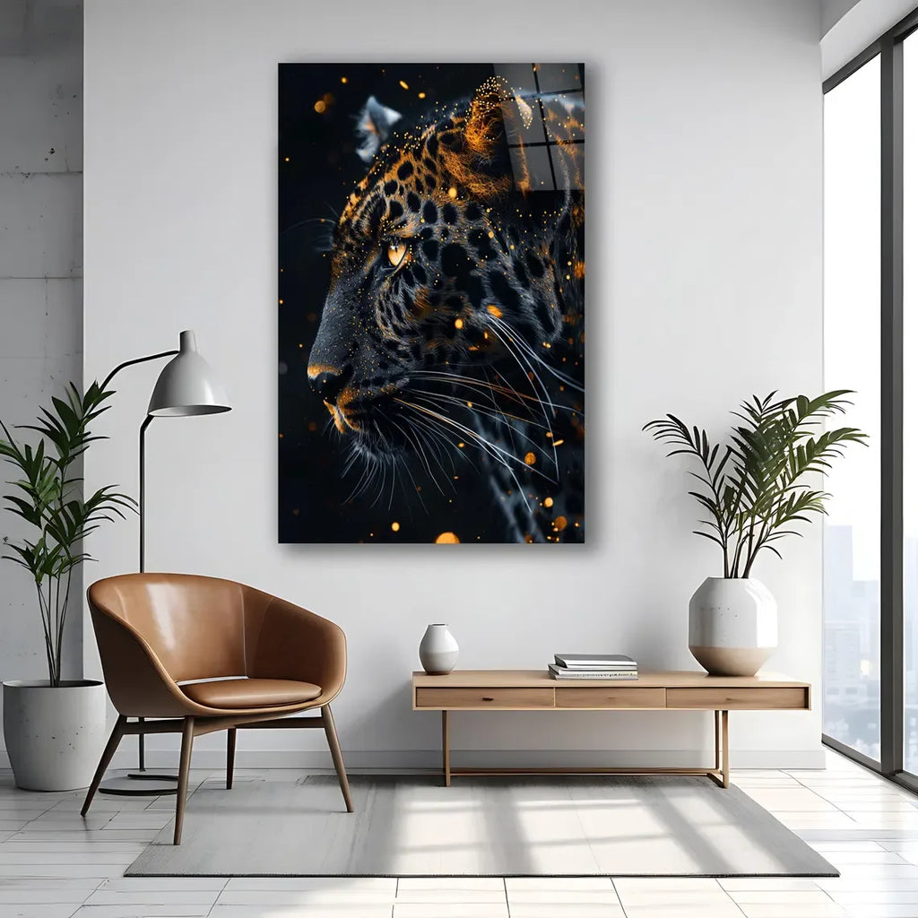 Luxury Leopard Glass Wall Art - LUXARTDECO