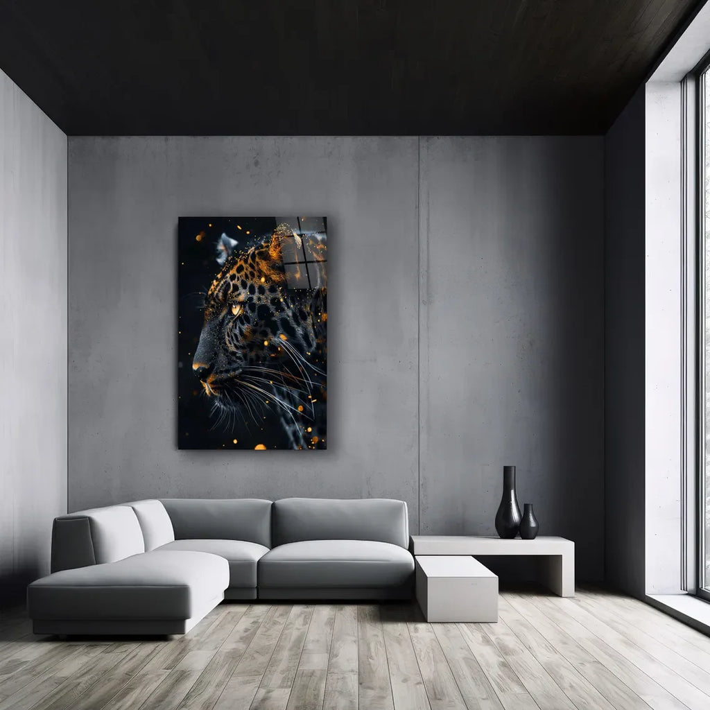 Luxury Leopard Glass Wall Art - LUXARTDECO