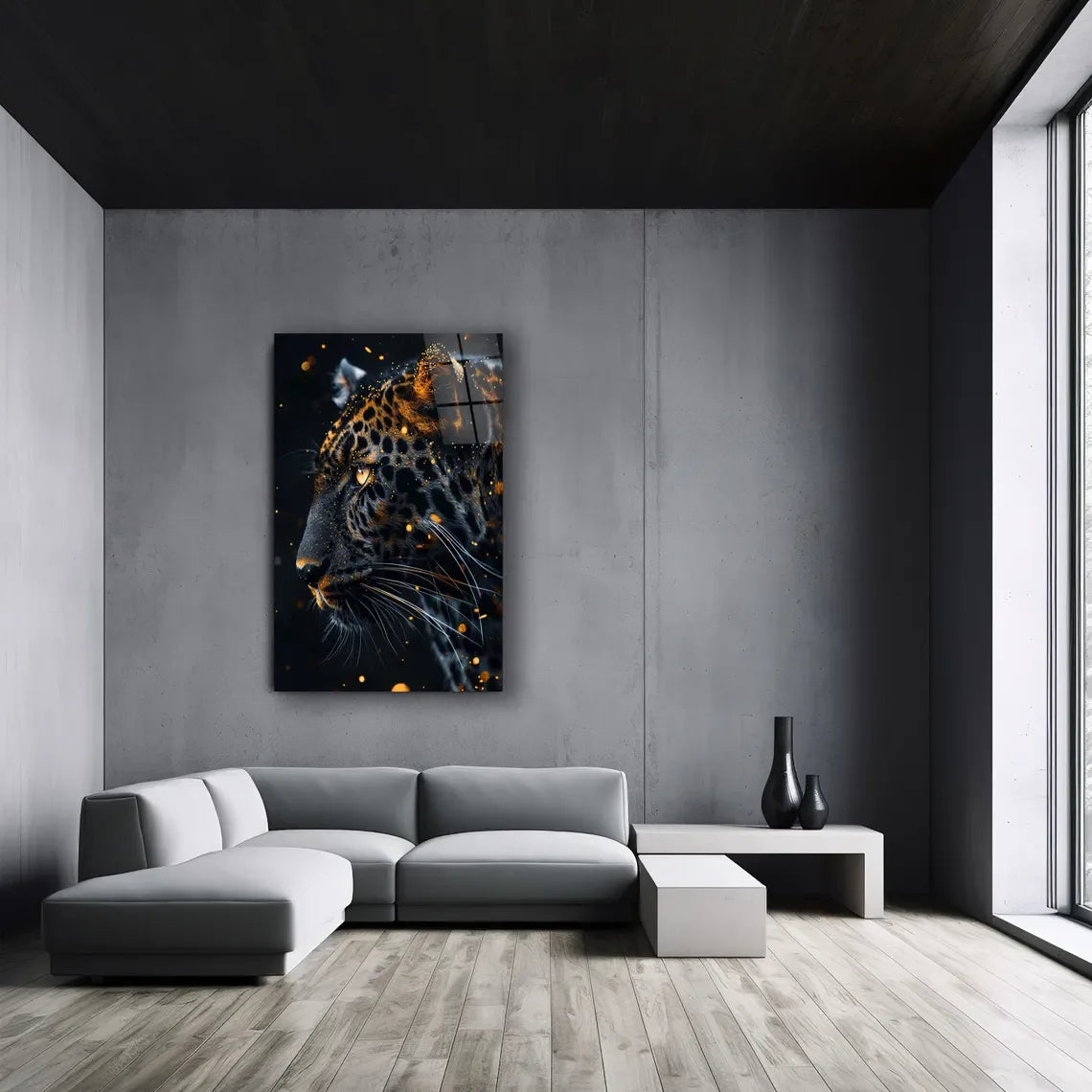 Luxury Leopard Glass Wall Art - LUXARTDECO