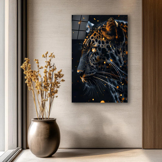 Leopard Glass Wall Art