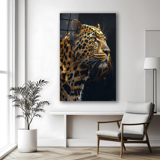 Leopard Glass Wall Art