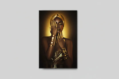 African Woman Glass Wall Art - LUXARTDECO