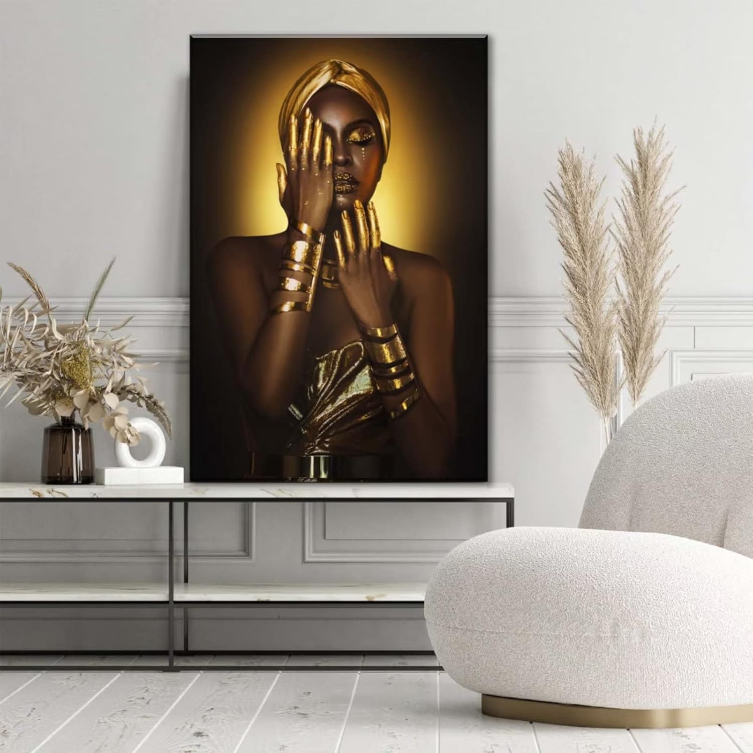 Beautiful Woman Glass Wall Art