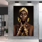 Beautiful Woman Glass Wall Art