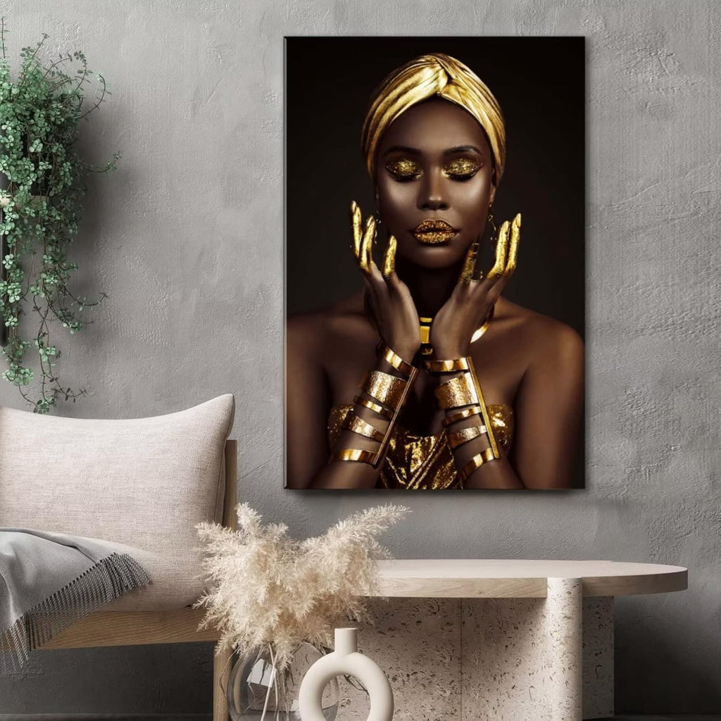 Beautiful Woman Glass Wall Art