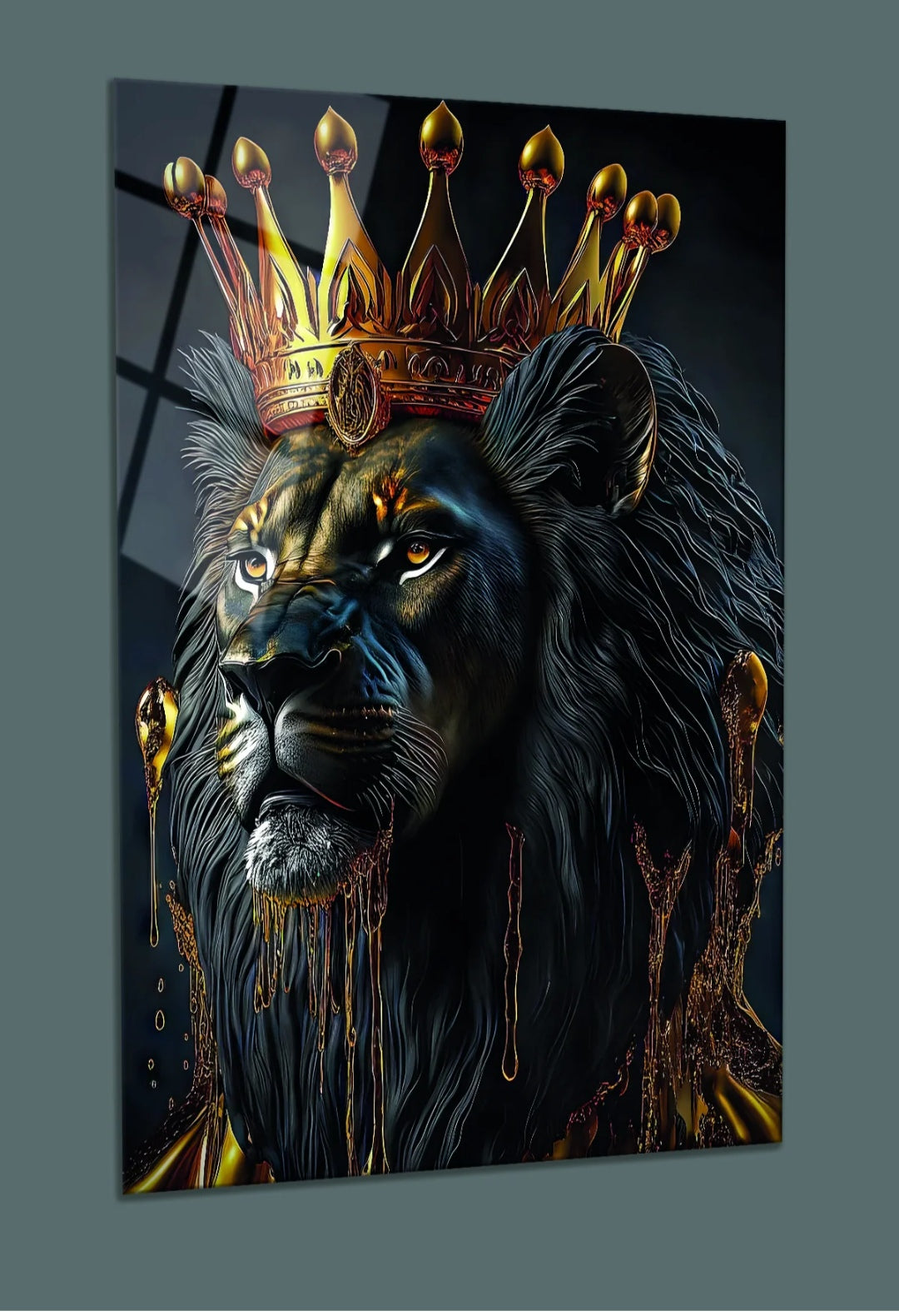 Lion King Glass Wall Art