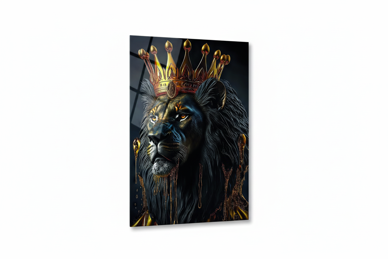 Lion King Glass Wall Art