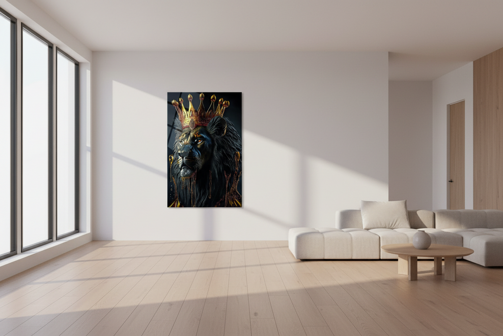 Lion King Glass Wall Art