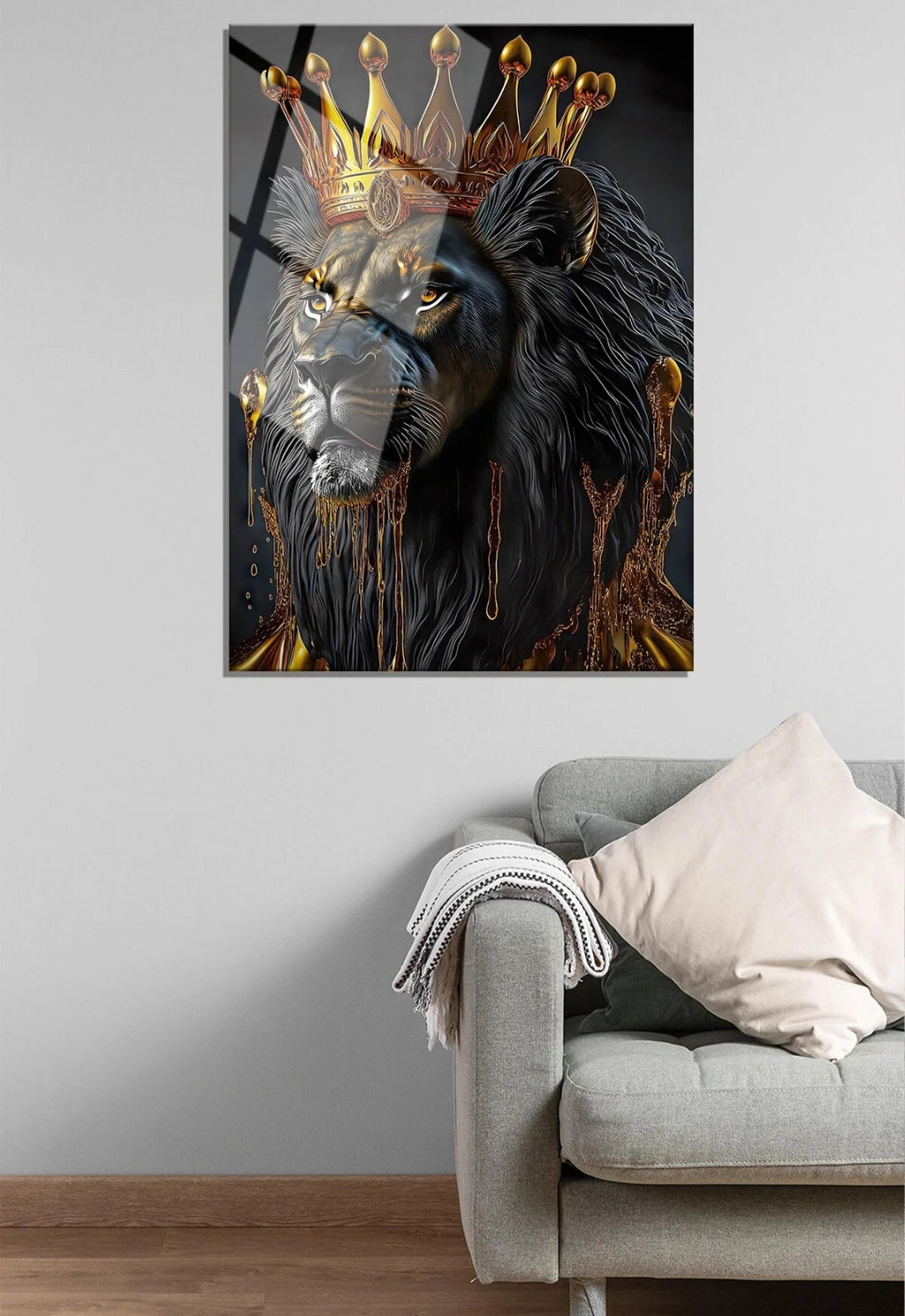Lion King Glass Wall Art