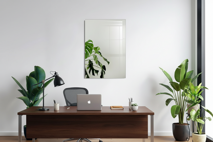 Foglie di Monstera Quadro in Vetro Temperato