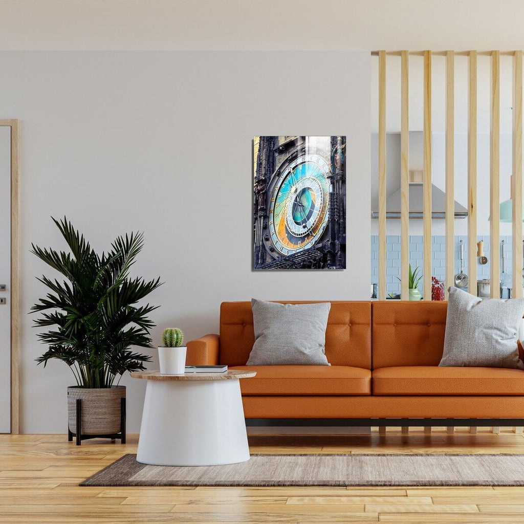 L'Orloj di Praga Quadro in Vetro Temperato