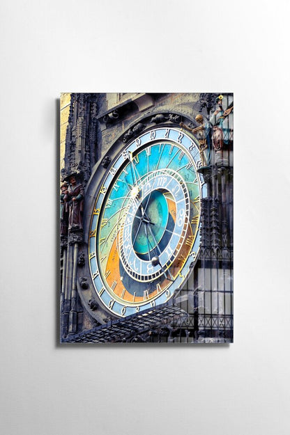 L'Orloj di Praga Quadro in Vetro Temperato
