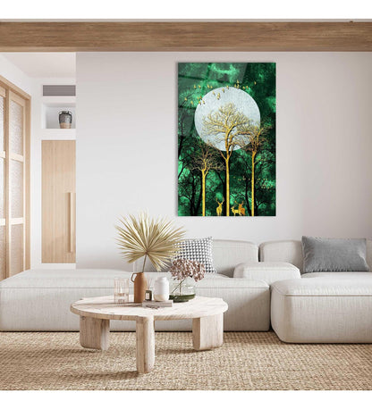 Paesaggio Notturno Quadro in Vetro Temperato