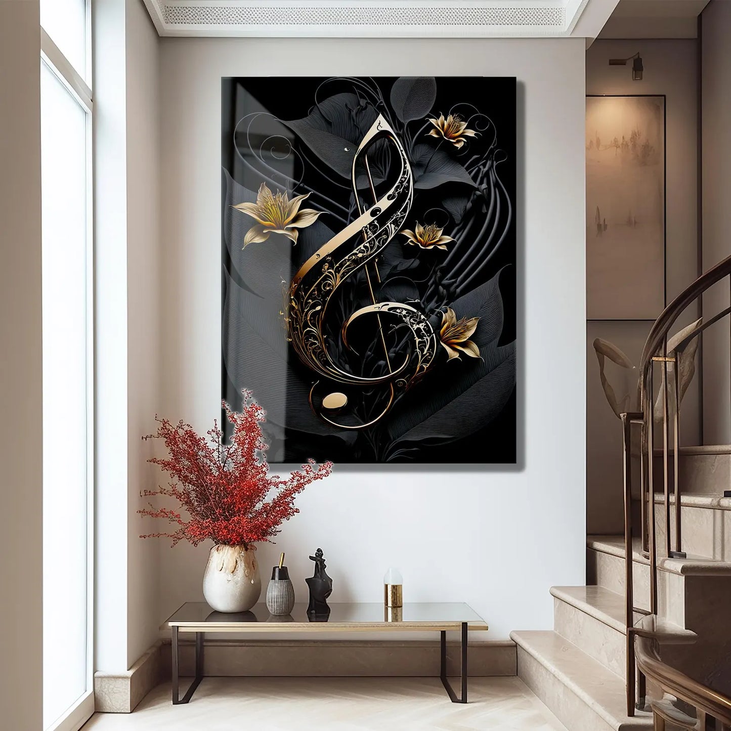 La Chiave Sol Quadro in Vetro Temperato