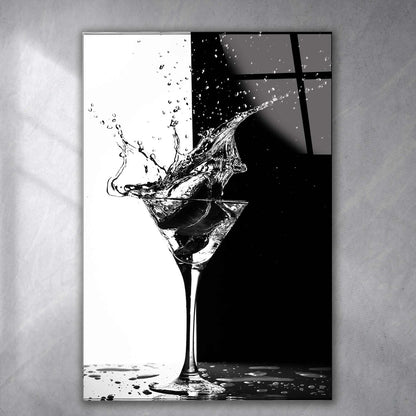 Cocktail Martini Quadro in Vetro Temperato