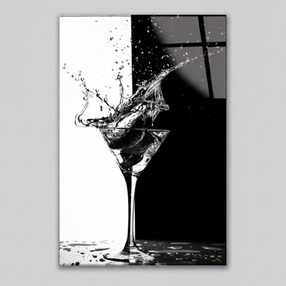 Cocktail Martini Quadro in Vetro Temperato