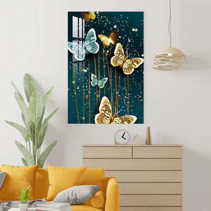 Butterflies Glass Wall Art