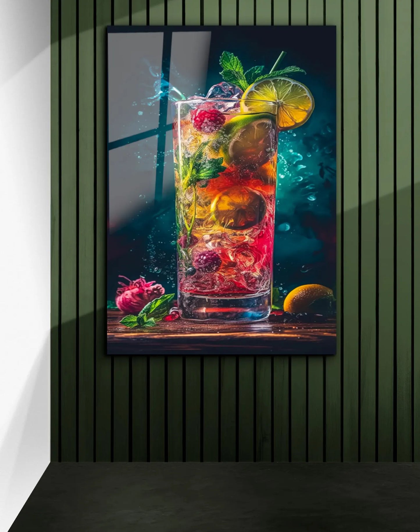 Fruit Cocktail Glass Wall Art