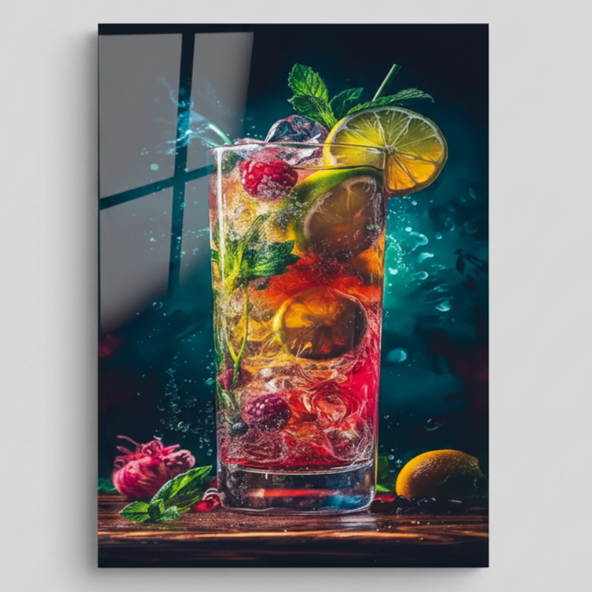 Fruit Cocktail Glass Wall Art