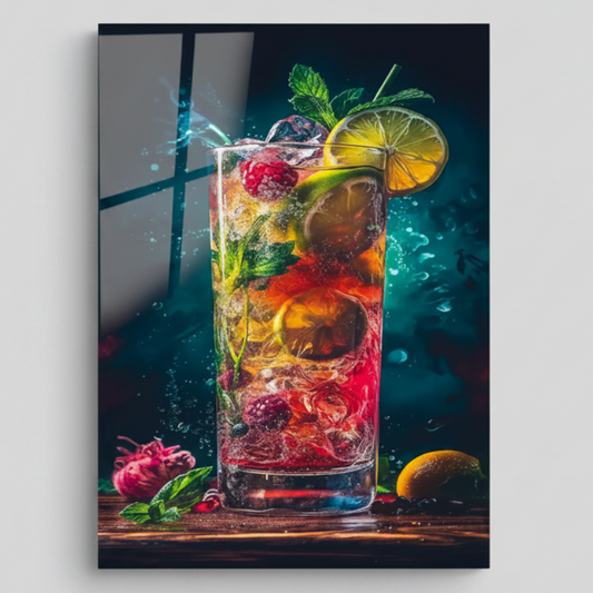Fruit Cocktail Glass Wall Art