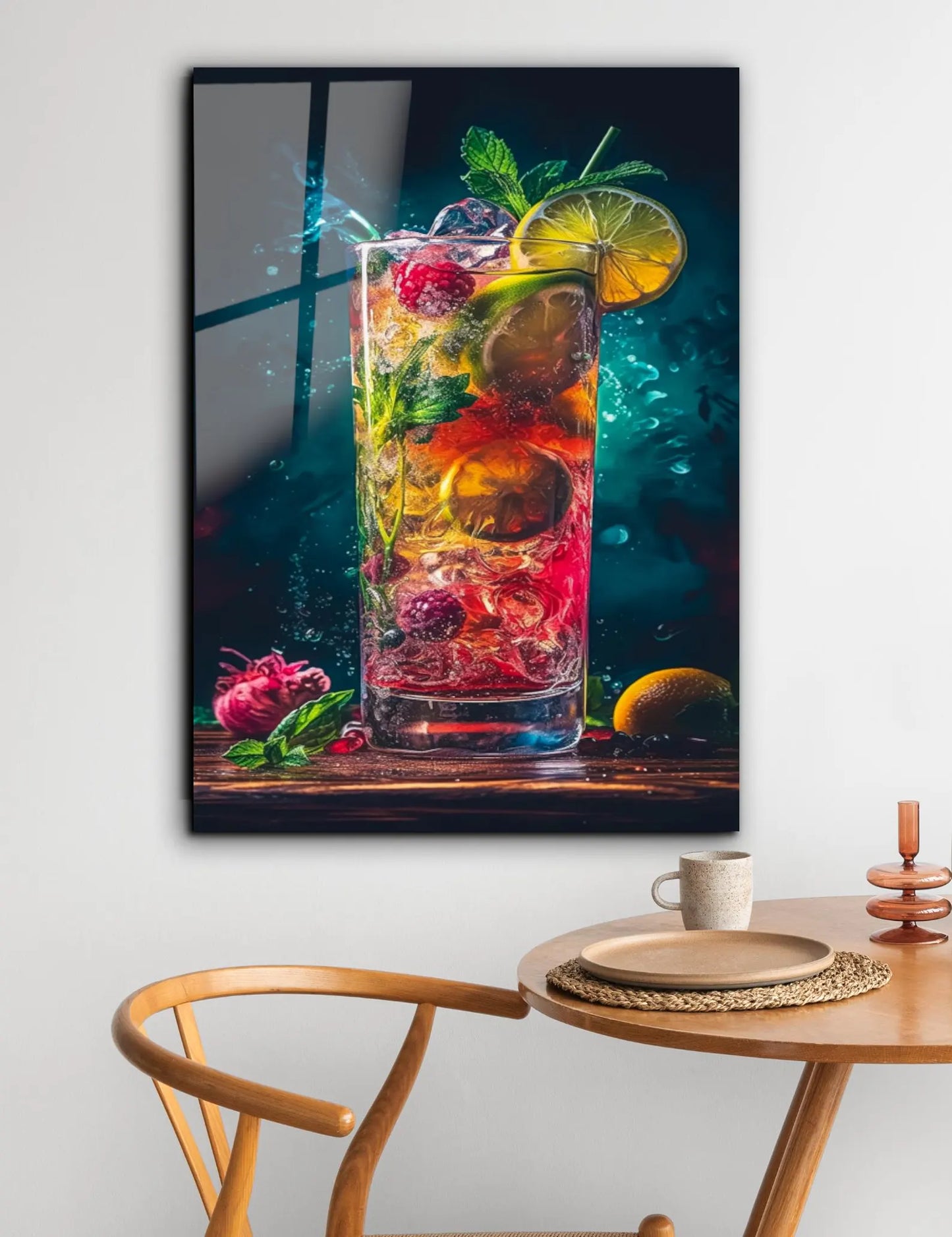 Fruit Cocktail Glass Wall Art