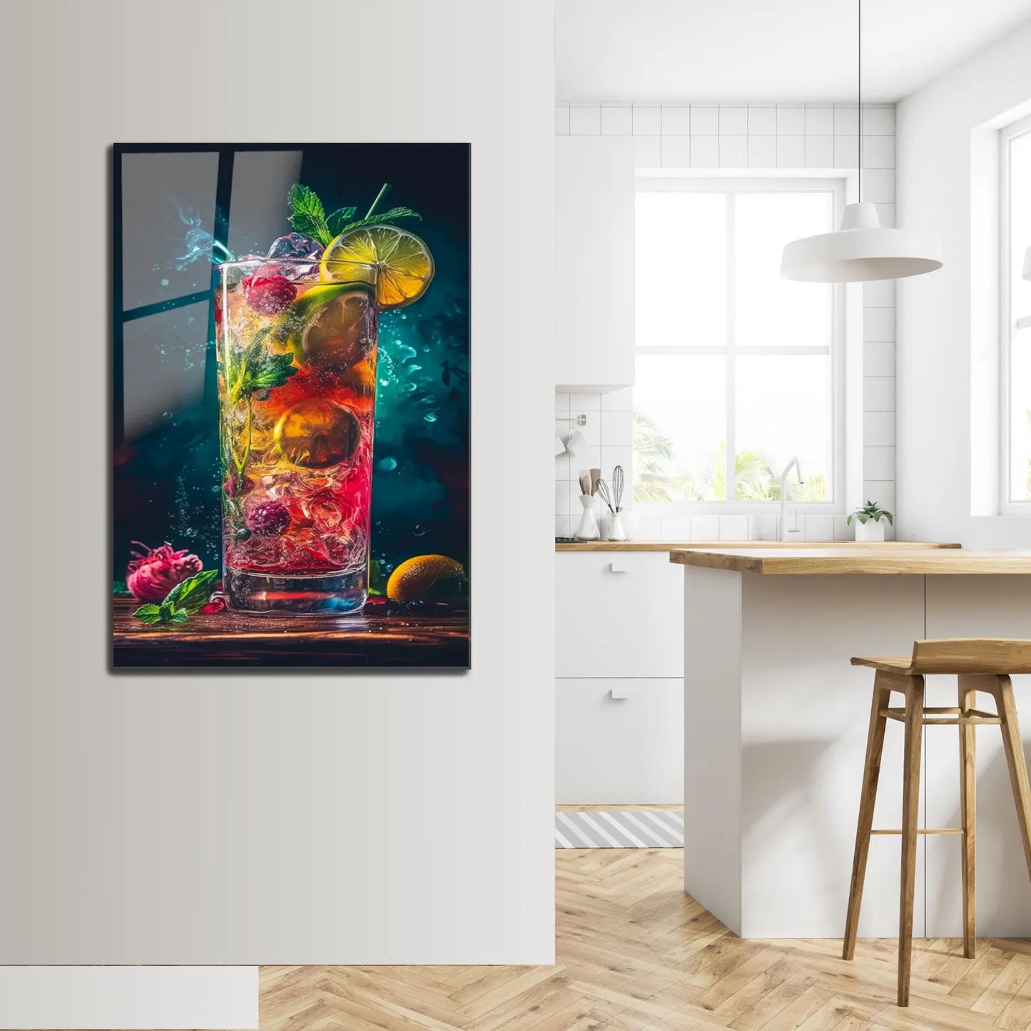Fruit Cocktail Glass Wall Art
