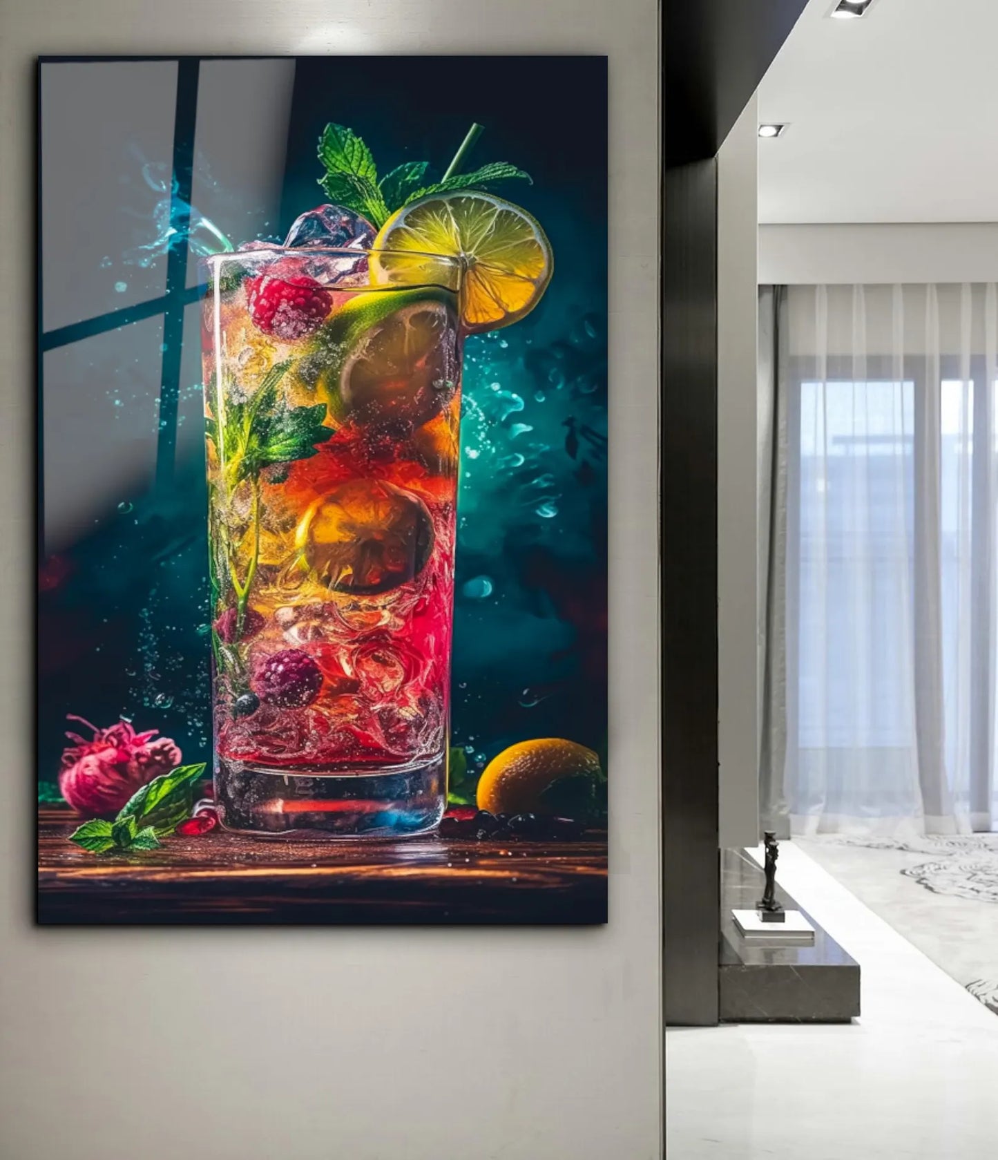 Fruit Cocktail Glass Wall Art