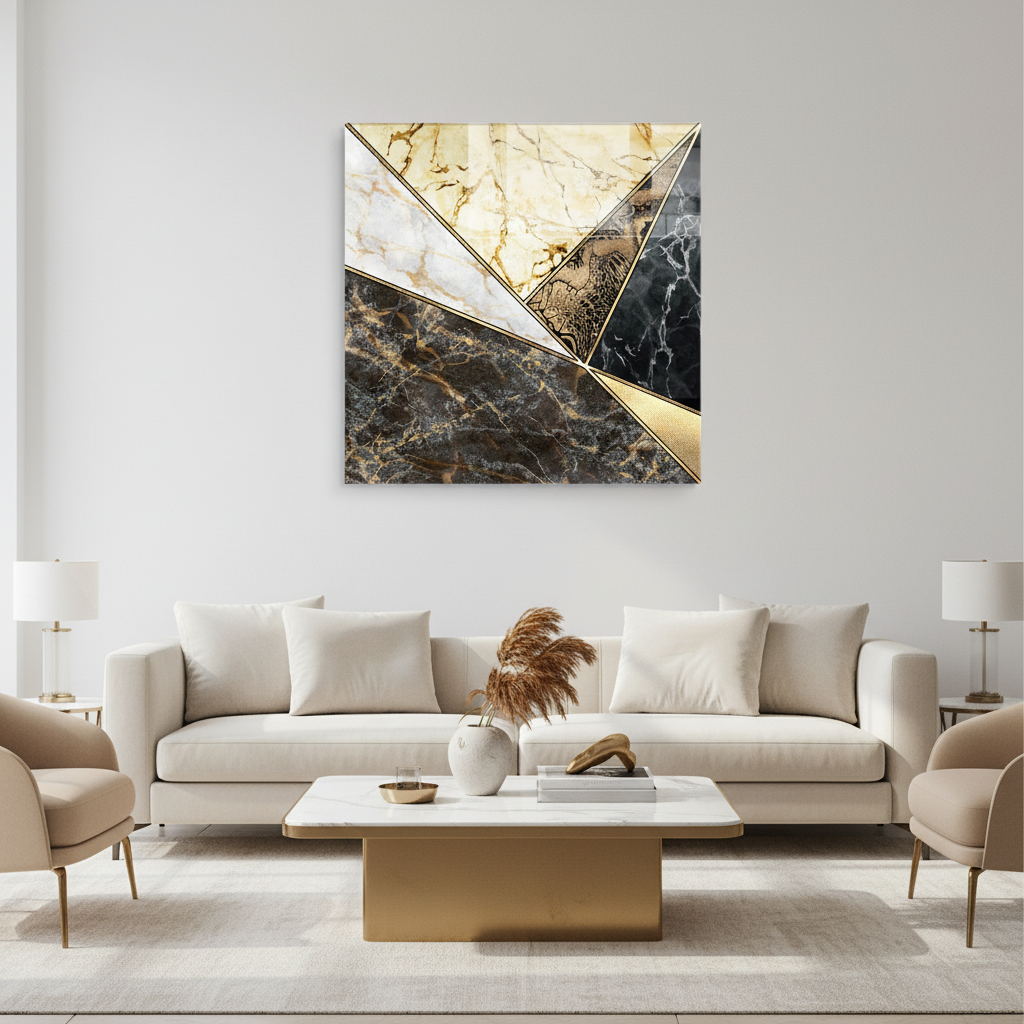 Décoration murale en verre citron