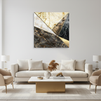 Décoration murale en verre citron