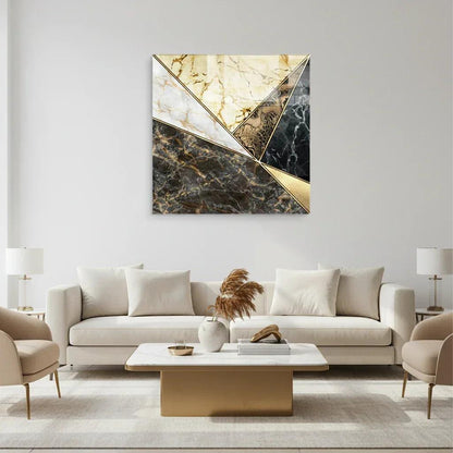 Marble Glass Wall Art - LUXARTDECO