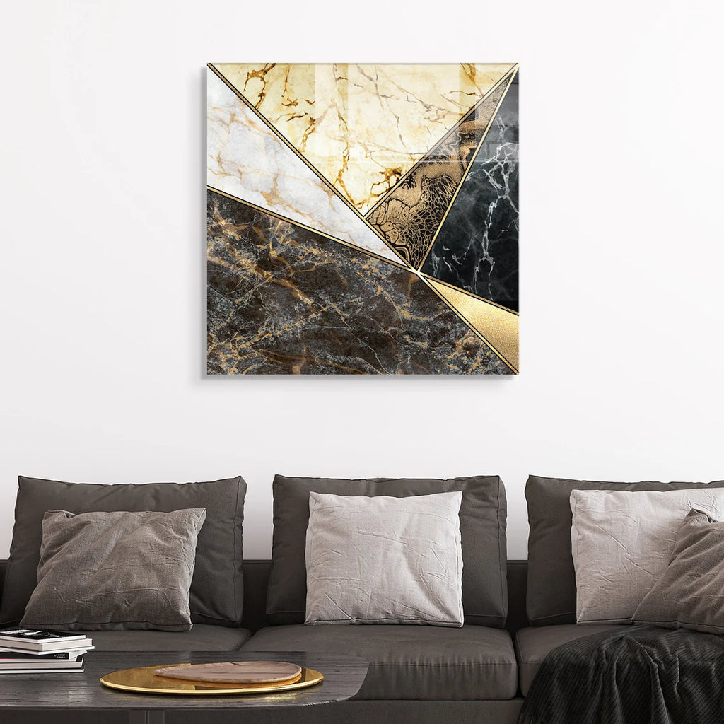 Décoration murale en verre citron