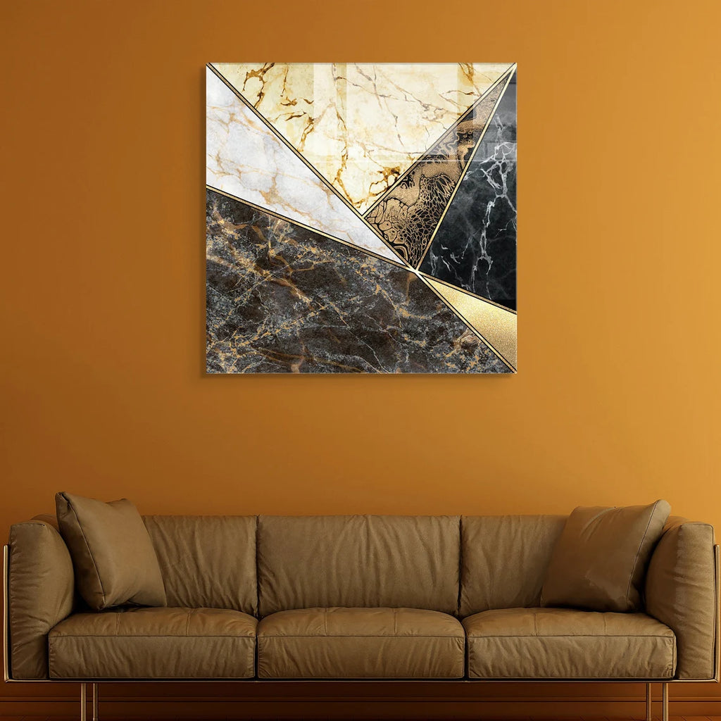 Décoration murale en verre citron