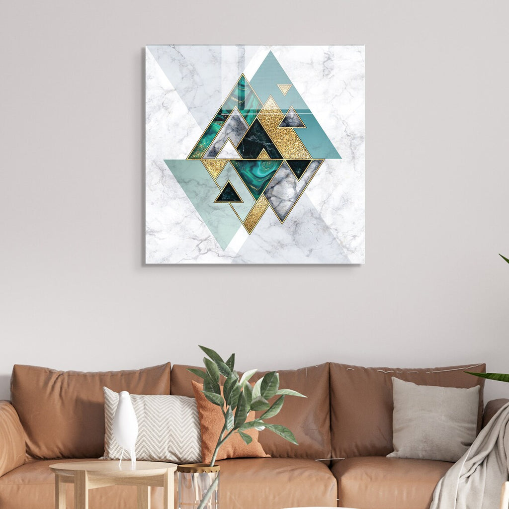 Décoration murale en verre citron