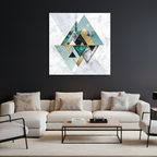 Décoration murale en verre citron