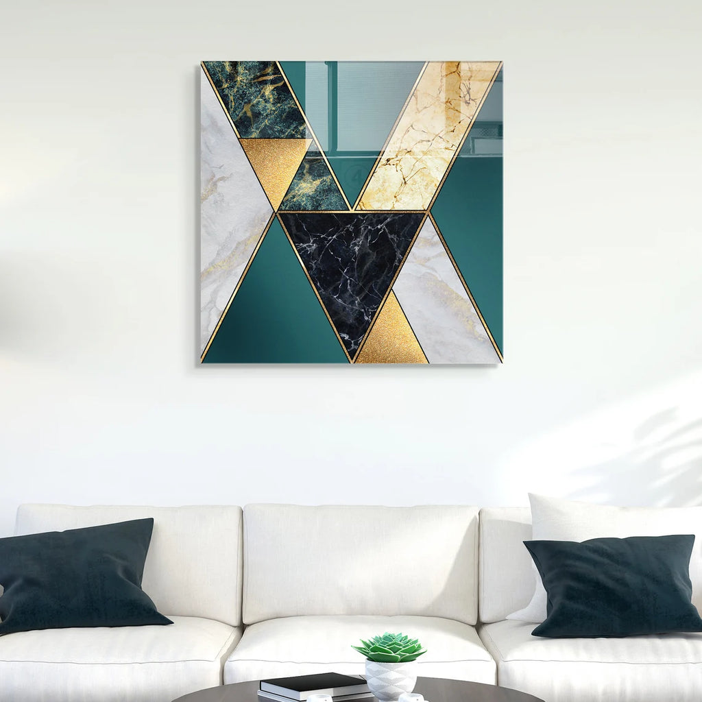 Décoration murale en verre citron