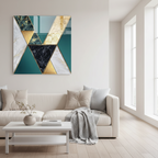 Décoration murale en verre citron