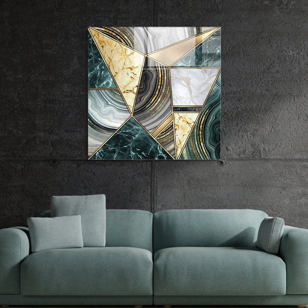 Décoration murale en verre citron