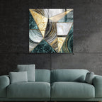 Décoration murale en verre citron