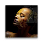 Décoration murale en verre citron