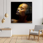 Décoration murale en verre citron