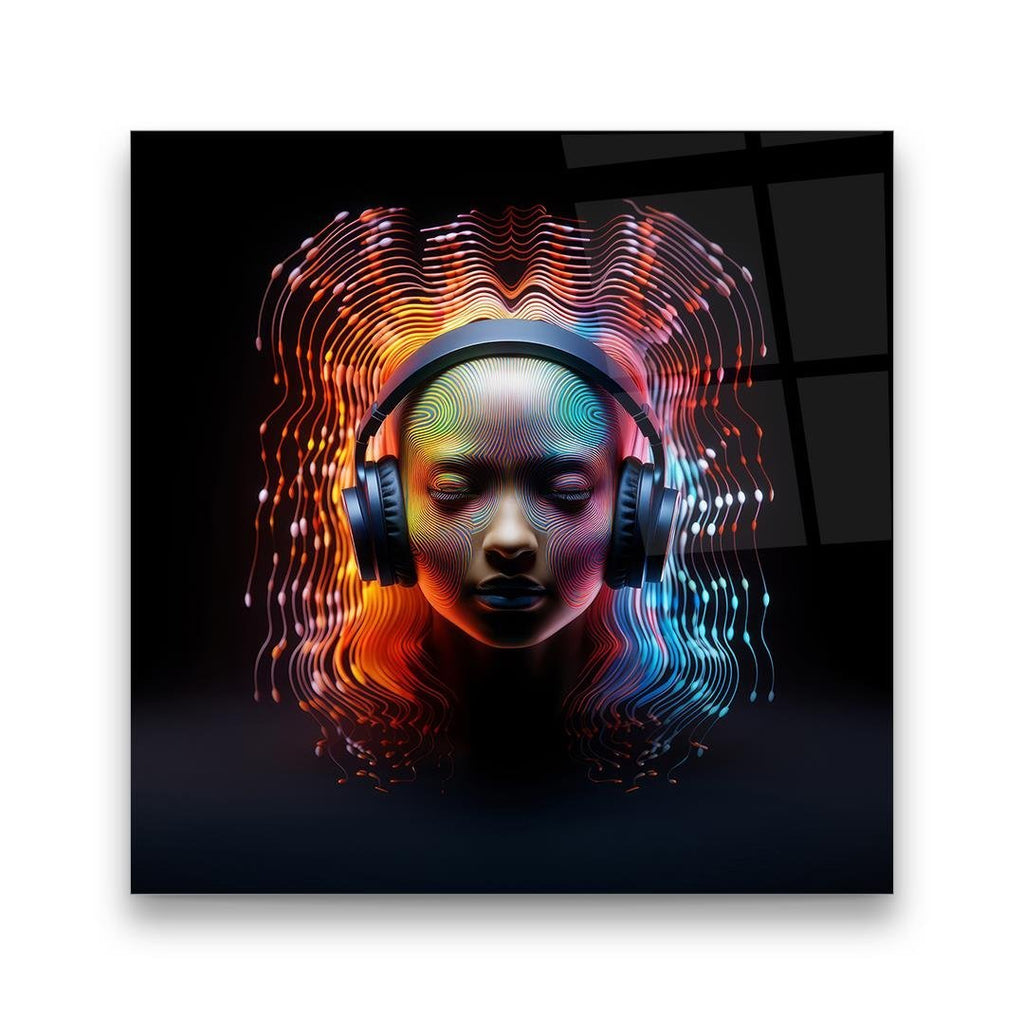 Décoration murale en verre citron